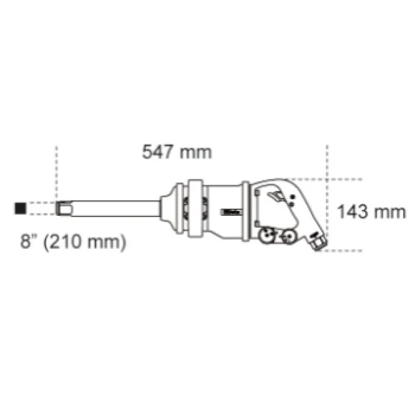 Avvitatore pneumatico reversibile 1" beta 1930lh 019300030 - dettaglio 2