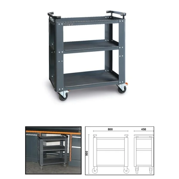 Carrello tre ripiani beta c55t3 055000219 - dettaglio 2