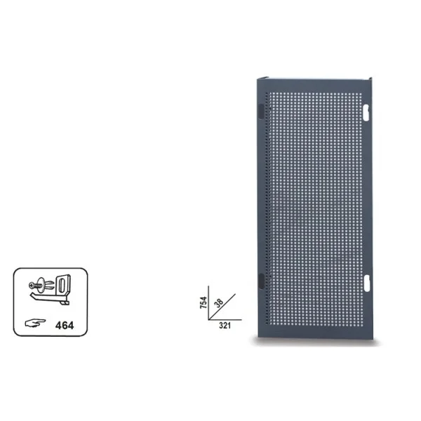 Pannello forato laterla per cassettiera c37 beta 3700/pfl 037000104 - dettaglio 2