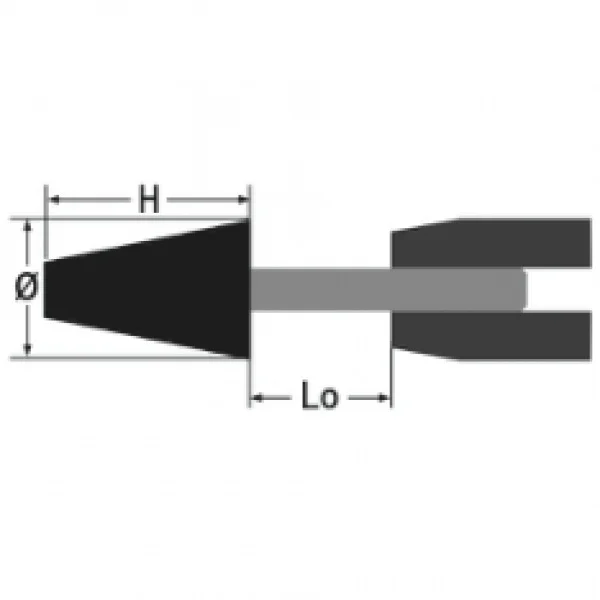 Beta 11106 mola abrasiva trapezoidale con gambo 111060006 - dettaglio 3