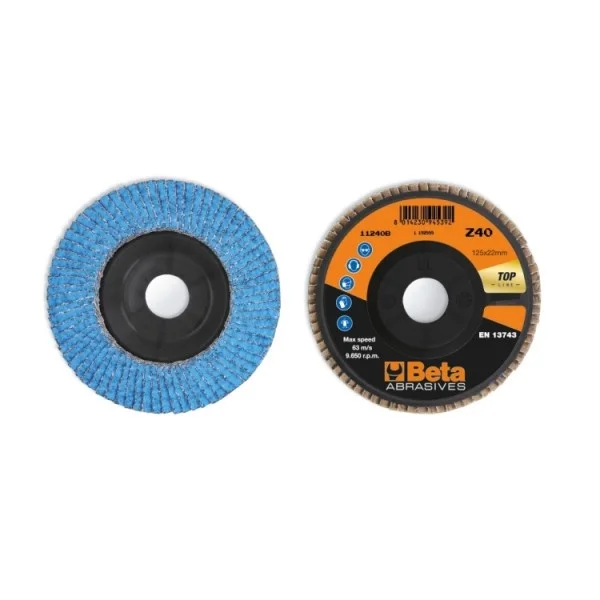 Beta 11240b disco lamellare zirconio ceramicato mm 125 112400104 - dettaglio 1