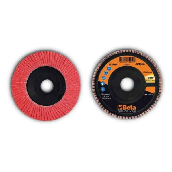 Beta 11246a disco lamellare tela ceramicata mm 115 112460004 - dettaglio 1