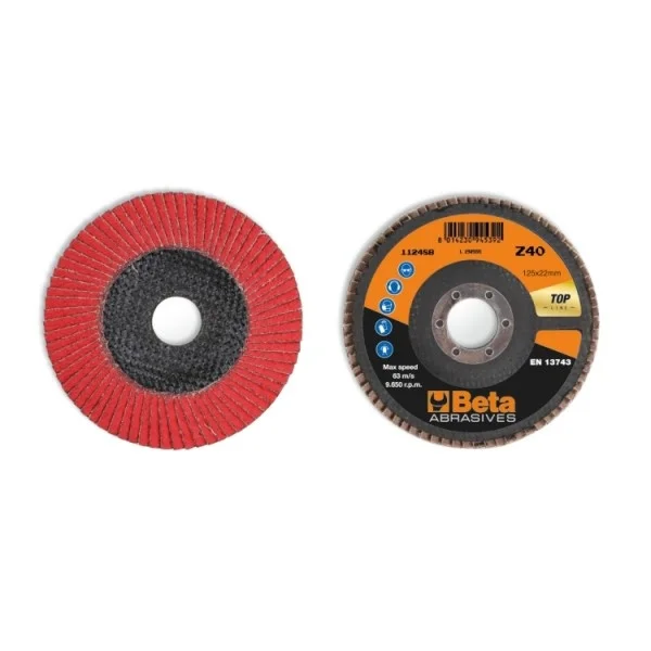 Beta 11248b disco lamellare tela ceramicata mm 125 112480104 - dettaglio 1