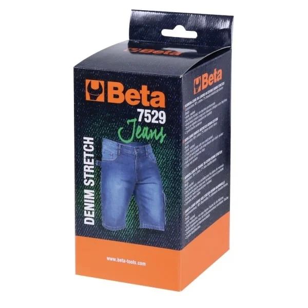 Bermuda jeans da lavoro elasticizzati beta 075290046 7529 - dettaglio 2