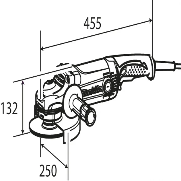 Disegno smerigliatrice angolare Makita GA9050R