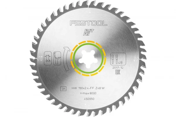 Festool hw 190x2,4 ff w48 lama standard semistazionarie 492050 - dettaglio 2