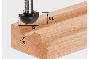 Festool hw s8 fresa a raggio convesso 490983 - dettaglio 1