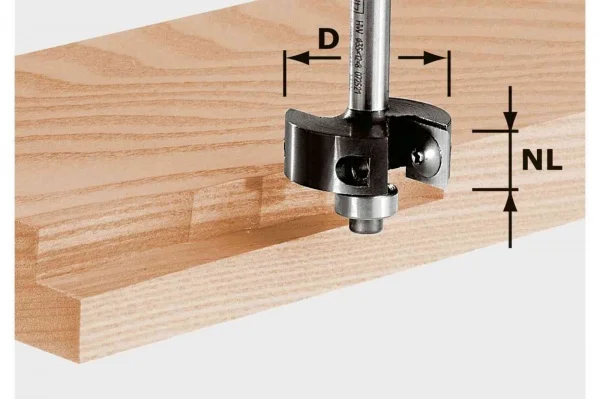 Festool hw s8 d38/12 kl placchetta reversibile per fresa per battute 491085 - dettaglio 1