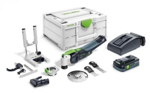 Festool osc 18 hpc 4,0 ei-set utensile multifunzione vecturo con accessori a batteria 18v 576593 - dettaglio 1