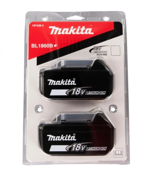 Makita 197428-2 Twinpack batterie 18 V 6,0 Ah - 197428-2