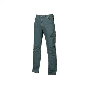 U-power traffic pantaloni da lavoro in tessuto jeans st071rj - dettaglio 1