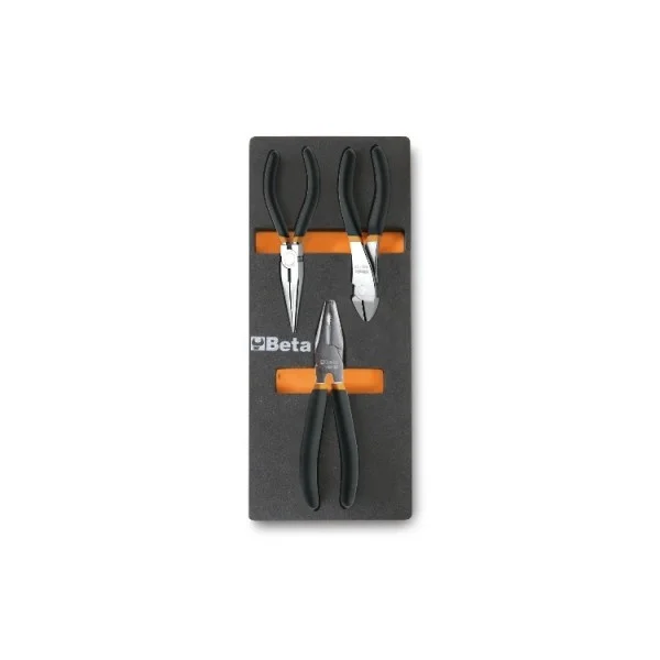 Serie 3 pinze e tronchesi con termoformato morbido m137 beta 024500137 - dettaglio 1