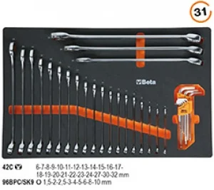Assortimento utensili con termoformato 31 utensili ms5 beta - dettaglio 1