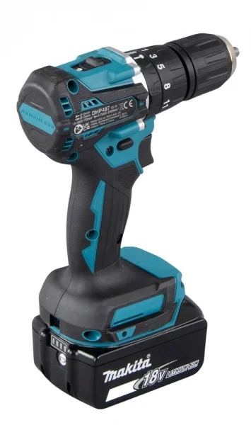 Makita dhp487raj trapano avvitatore a percussionea batteria brushless 18v - dettaglio 6