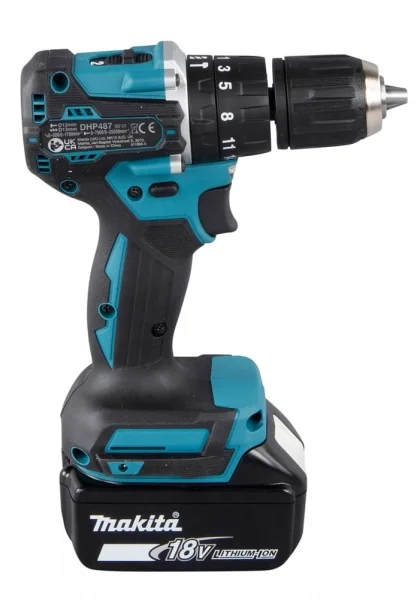 Makita dhp487raj trapano avvitatore a percussionea batteria brushless 18v - dettaglio 7