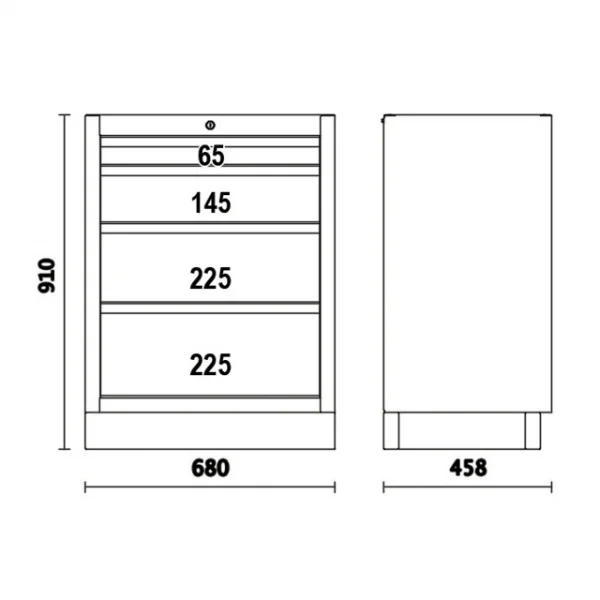 Beta c45pro 2.0 m4 modulo fisso per arredamento officina 045000234 - dettaglio 3
