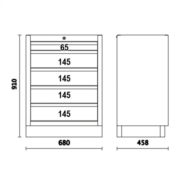 Beta c45pro 2.0 m5 modulo fisso per arredamento officina 045000235 - dettaglio 2