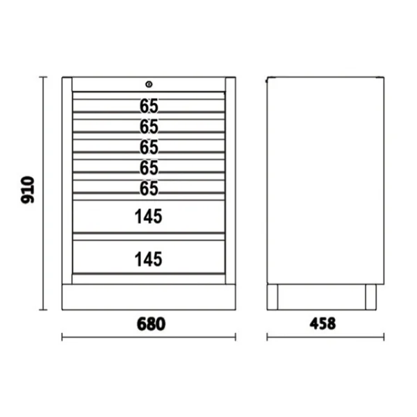 Beta c45pro 2.0 m7 modulo fisso per arredamento officina 045000237 - dettaglio 2