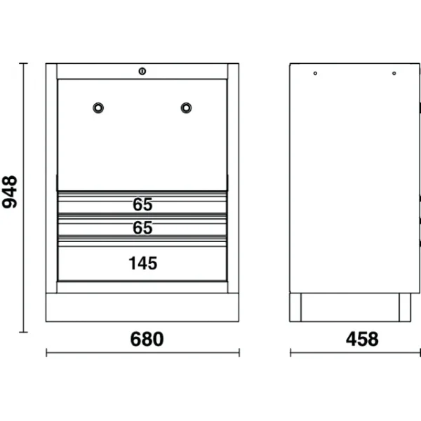 Beta c45pro 2.0 act modulo fisso con arrotolatori per arredamento officina 045000247 - dettaglio 2