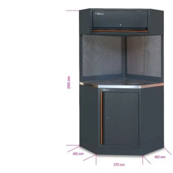 Beta c45pro c/x angolo completo autoportante arredamento officina 045000401 - dettaglio 2