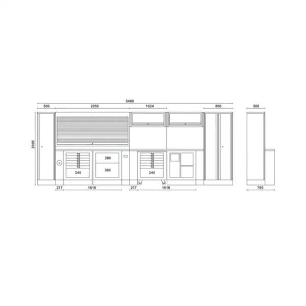 Beta c55 combinazione completa arredamento officina 055000000 - dettaglio 7