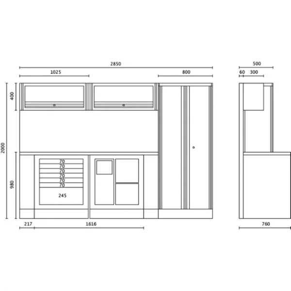 Beta c55ab combinazione completa arredamento officina 055000020 - dettaglio 8