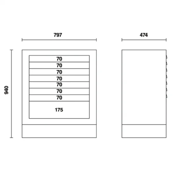 Beta c55m8 modulo fisso per arredamento officina 055000207 - dettaglio 3