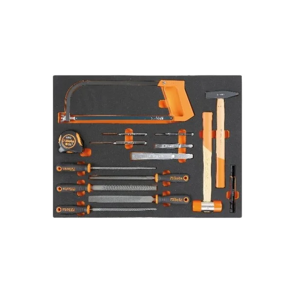 Beta mb59 15 pz. termoformato morbido con utensili a percussione, lime, taglio e misurazione - dettaglio 1