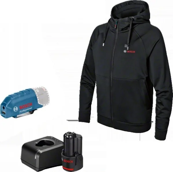 Bosch felpa antivento termica a batteria ghh 12+18v xa kit - dettaglio 1