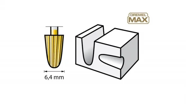 Dremel 117dm punta da intaglio max - dettaglio 1