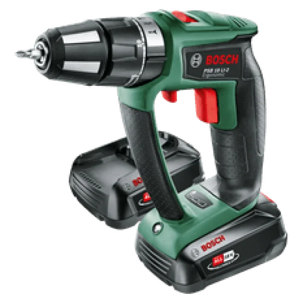 Bosch hobby psb 18 li-2 ergonomic trapano avvitatore a percussione 18 v brushless con due batterie - dettaglio 1