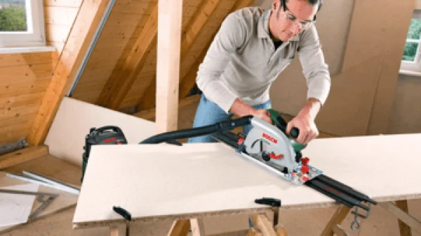 Bosch hobby pks 66 af sega circolare 1600 w con binario di guida - dettaglio 5