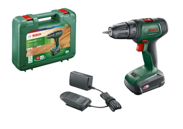 Bosch hobby universaldrill 18v trapano avvitatore a batteria 18 v 06039d4001 - dettaglio 1