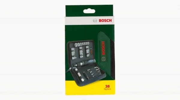 Bosch hobby astuccio 38 pz. set di punte e bit avvitamento con portabit e giradadi 2607019506 - dettaglio 2