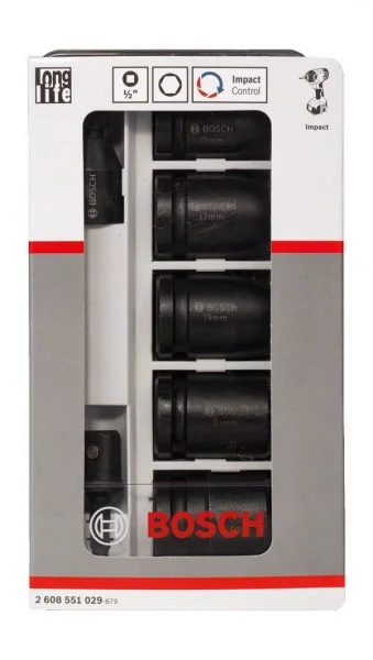 Bosch impact control set bussole 1/2" 7 pz. 2608551029 - dettaglio 2
