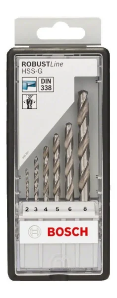 Bosch hss robust line set punte metallo rettificate 6 pz. 2607010529 - dettaglio 2