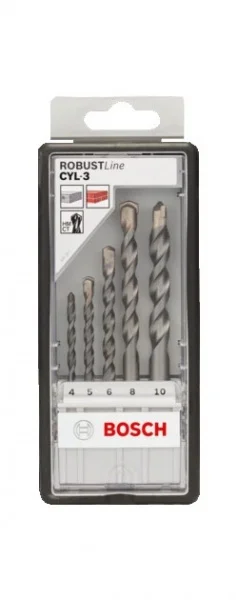 Bosch cyl-3 robust line set punte calcestruzzo 5 pz. 2607010524 - dettaglio 2