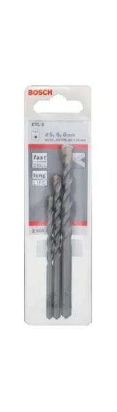 Bosch cyl-3 set punte calcestruzzo 3 pz. 2608597709 - dettaglio 2