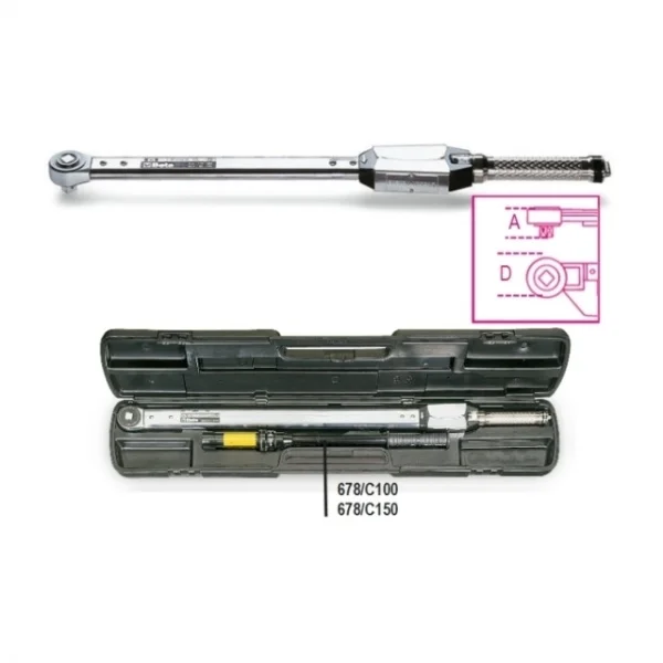 Beta 678/c100 chiave dinamometrica a scatto in cassetta 006780611 - dettaglio 10