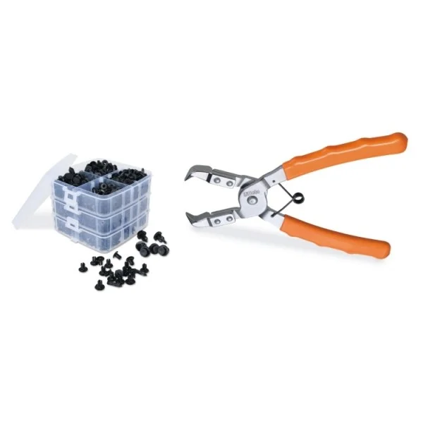 Beta 1478/k3 kit due pinze per pioli e clips 625 pz. 014780160 - dettaglio 1