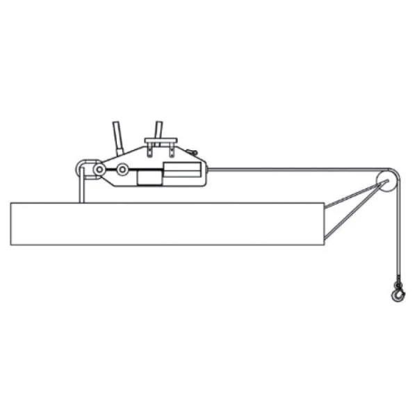 Robur 8148 argano manuale a funo 20 m 8148 - dettaglio 6