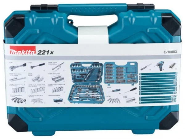 Makita e-10883 valigetta con accessori 221 pz. - dettaglio 4
