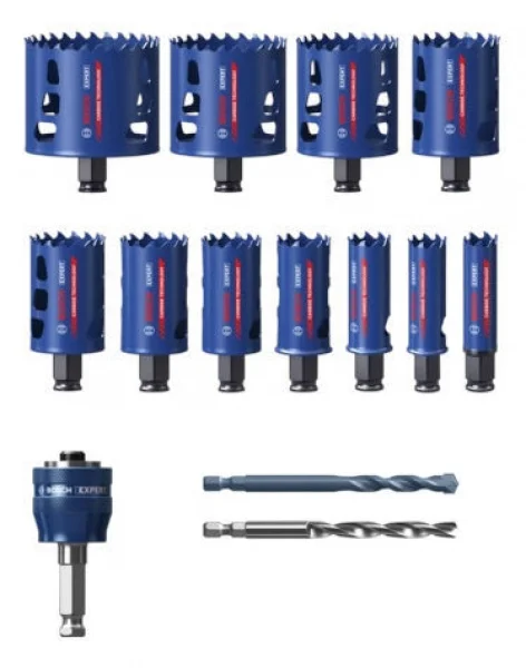 Bosch tough material set seghe a tazza expert 14 pz. 2608900448 - dettaglio 1