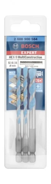 Bosch hex-9 multiconstruction set di punte expert 3 pz. 2608900584 - dettaglio 2