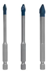 Bosch hex-9 hardceramic set di punte per piastrelle expert 3 pz. 2608900595 - dettaglio 1