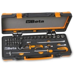 Beta 900/C12M Assortimento di bussole 1/4" ed inserti in valigetta 39 Pz. - 009001792