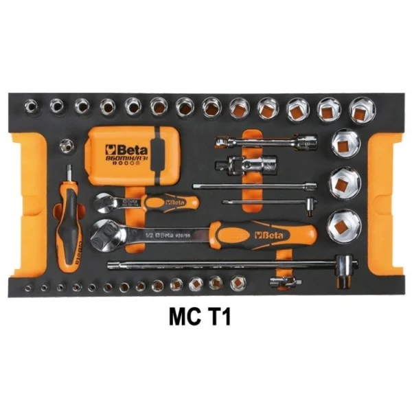 Beta 5914vu/m assortimento utensili con termoformati morbidi 109 pz. 059140112 - dettaglio 2