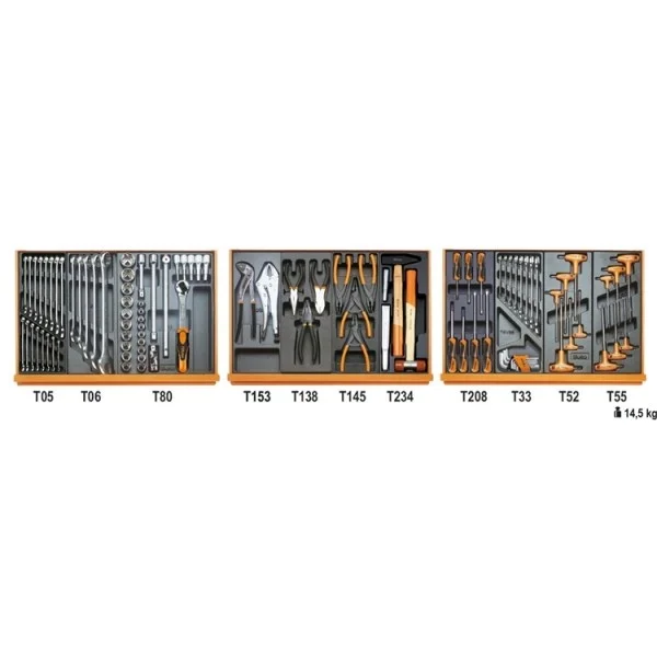 Beta 5904vg/2t assortimento utensili con termoformati rigidi 99 pz. 059041191 - dettaglio 1