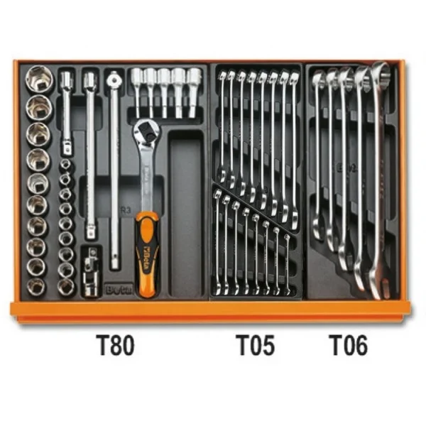 Beta 5904vi/1t assortimento utensili manutenzione industriale in termoformati 98 pz. 059041161 - dettaglio 2