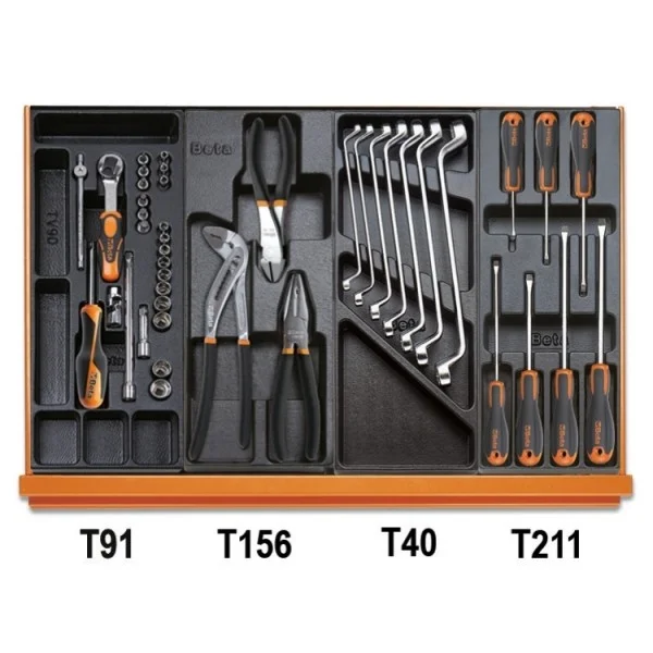 Beta 5904vu/4t assortimento utensili universali in termoformati rigidi 197 pz. 059241100 - dettaglio 3